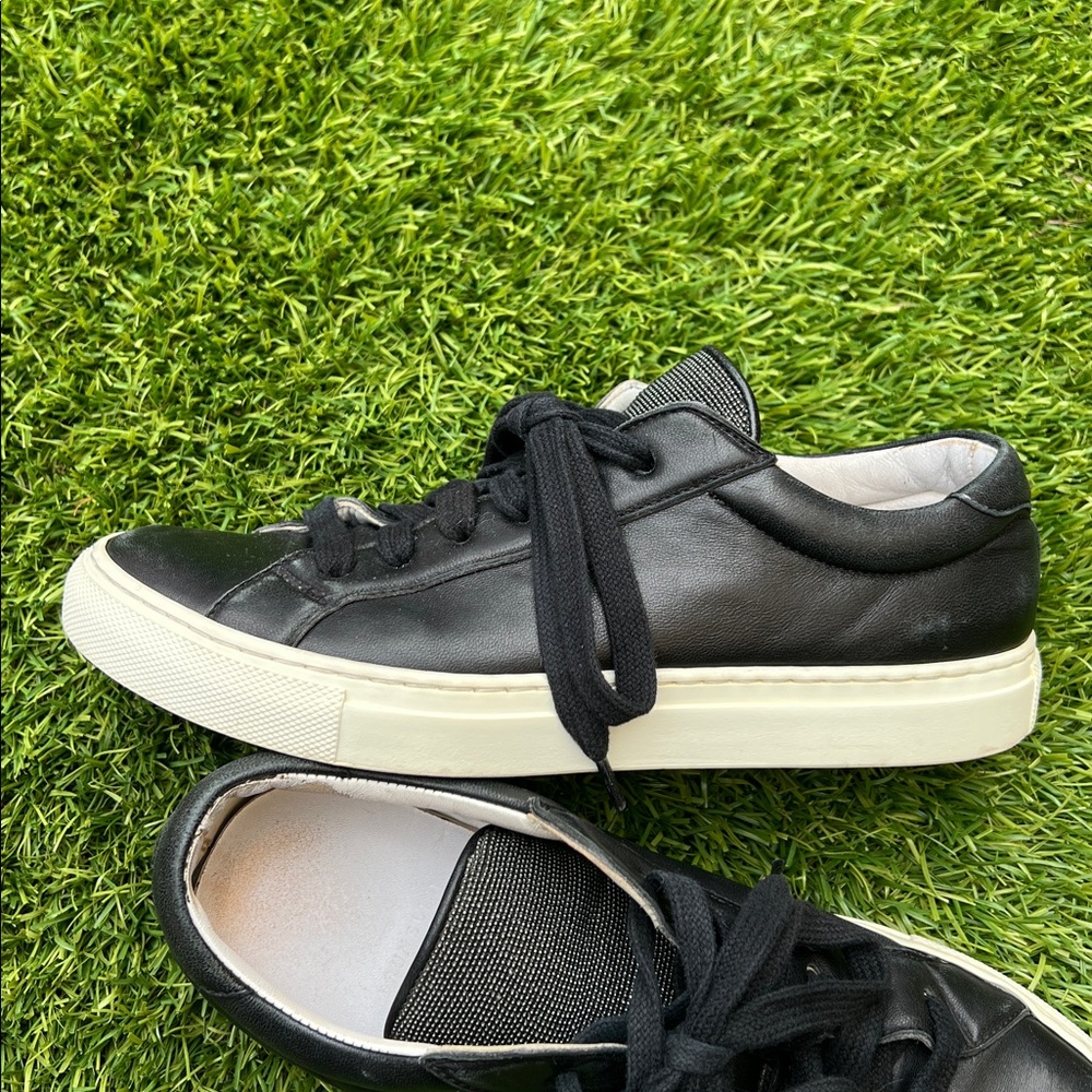 Brunello Cucinelli Black and White Sneakers with Monilli accent - Picture 3 of 11